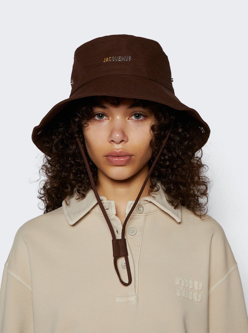 Jacquemus The De-nîmes Denim Bucket Hat Brown