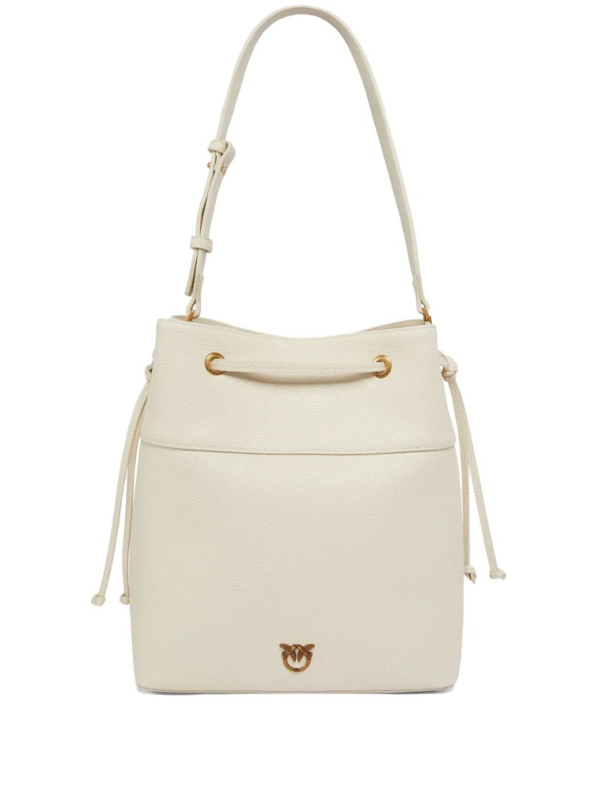 Pinko Secchiello Classic Tote Bag In Gray