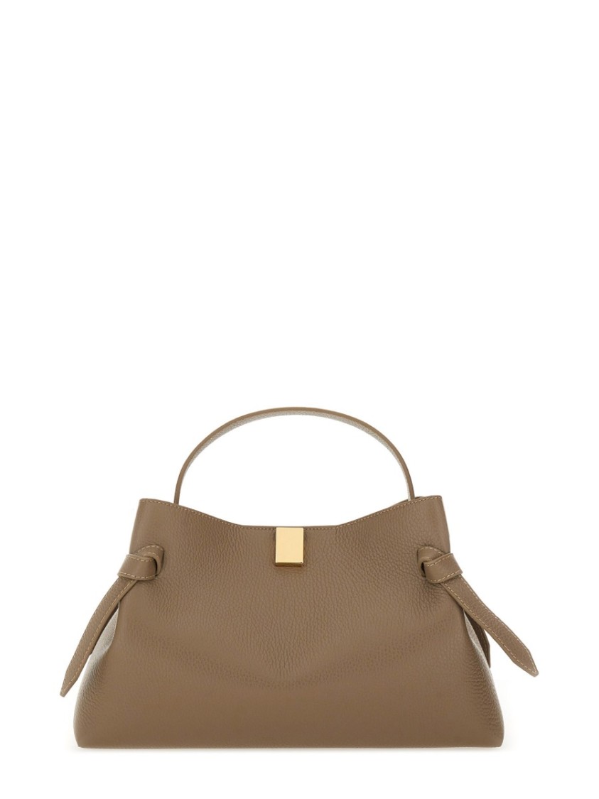 Yuzefi Shoulder Bags With Adjustable Strap And Top Handle In Neutral