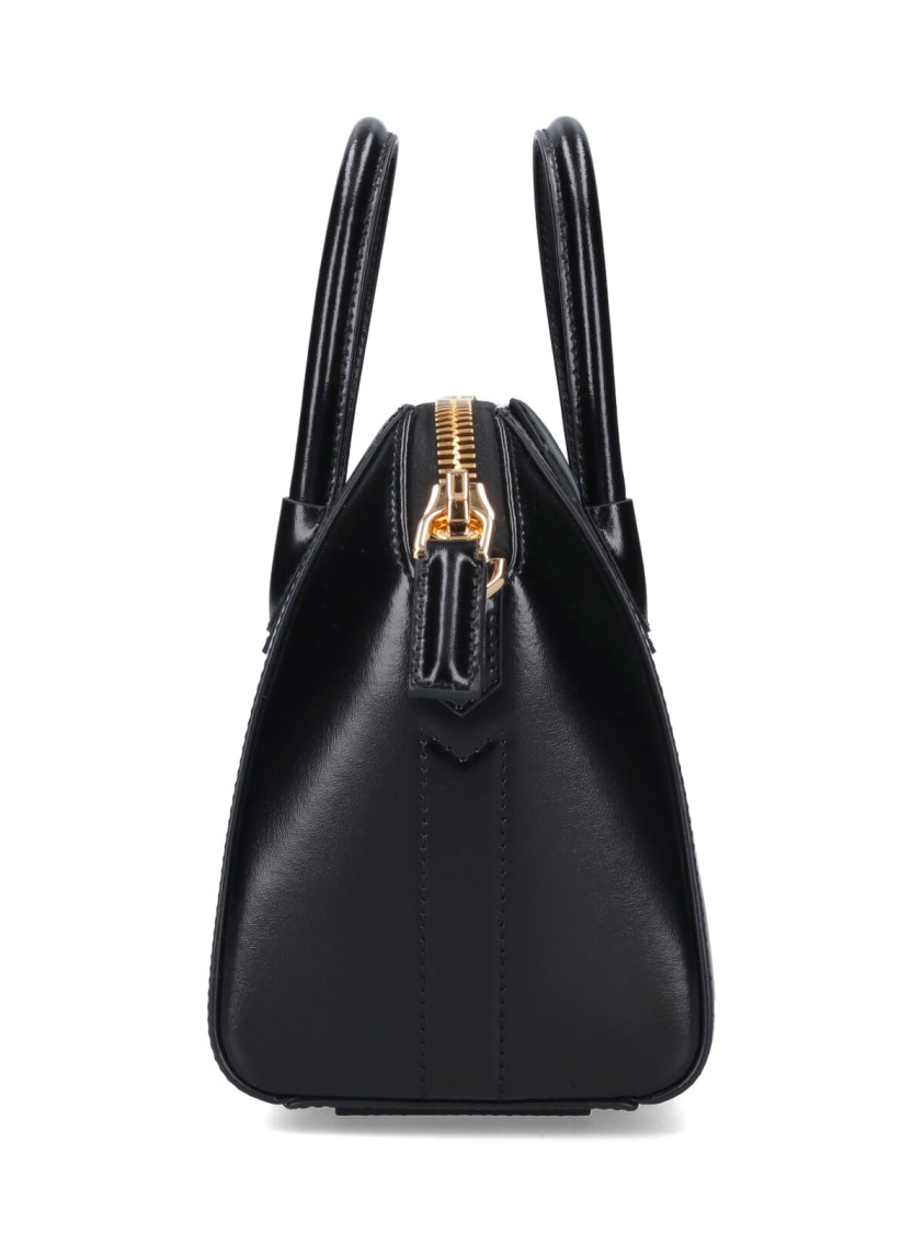 Givenchy Mini Elegant Leather Handbag In Black