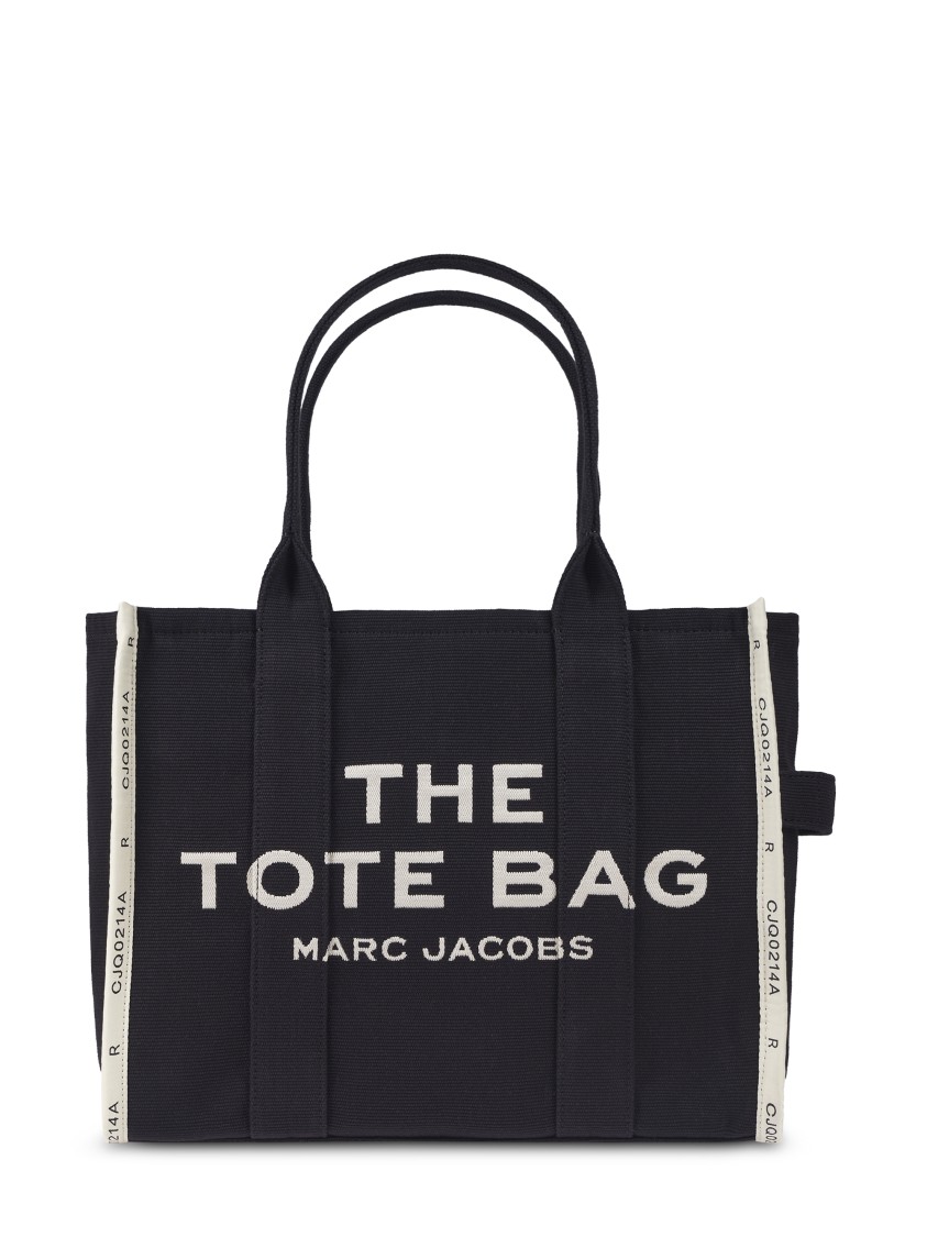 Marc Jacobs Black Tote Bag With Bold Text Design In Black