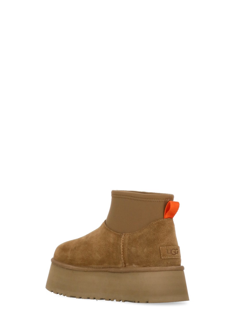 Ugg Brown Classic Mini Dipper Boots In Brown