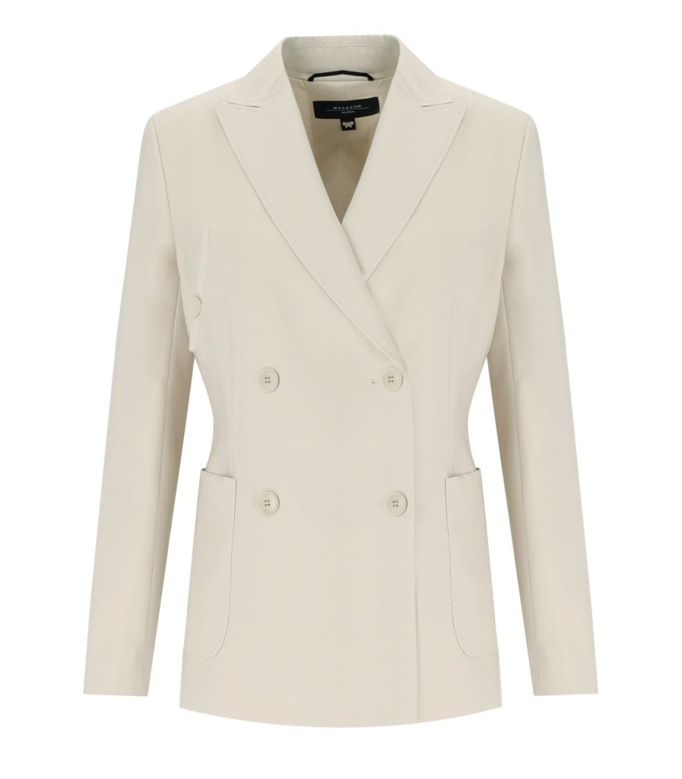 Max Mara Nervoso Sabbia Double-breasted Blazer In Neutrals