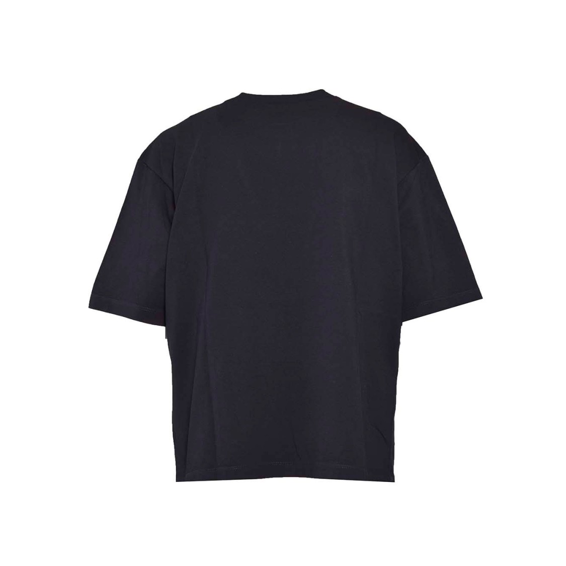 Dsquared2 Loose Fit Black Jersey T-shirt With Contrasting Logo In Black