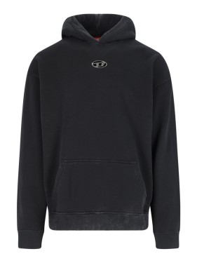 パーカー・フーディ Diesel Distressed Black Hoodie With Kangaroo Pocket Diesel Distressed Black Hoodie With Kangaroo Pocket | THE LIST