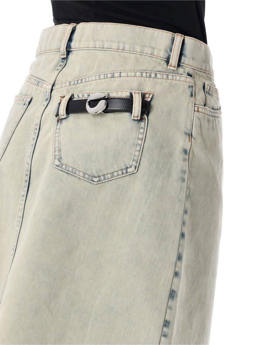 Coperni Denim Skirt With Multiple Pockets