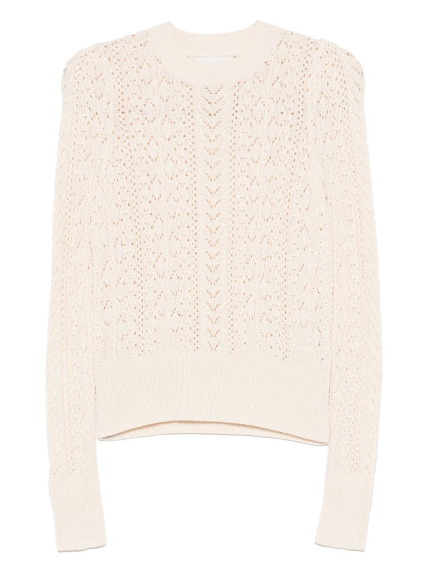 Isabel Marant Étoile Beige Knit Sweater With Delicate Textured Finish
