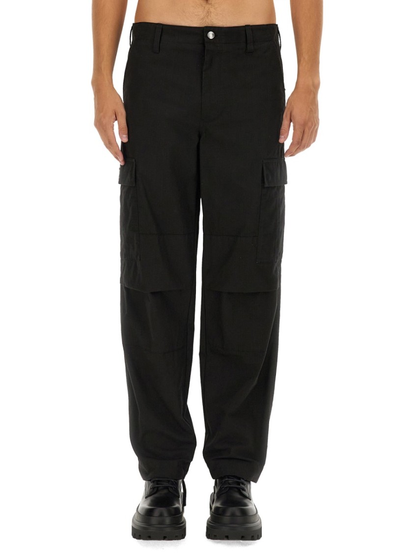 Dolce & Gabbana Cargo Pants Size 50 For Men In Black