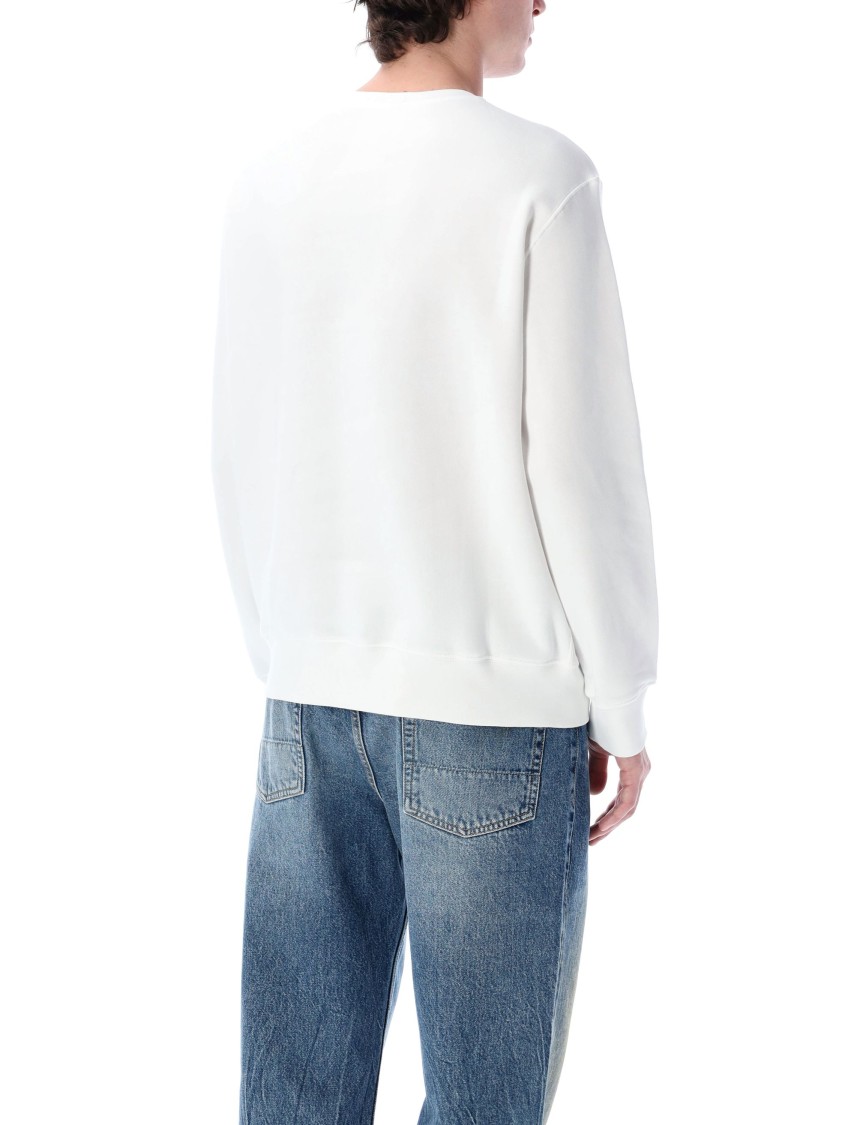 Polo Ralph Lauren White Polo Bear Graphic Sweatshirt In White