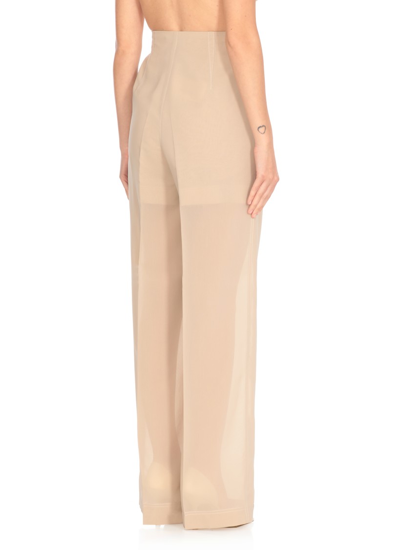 Shop Philosophy Di Lorenzo Serafini Beige Cotton Blend Pants