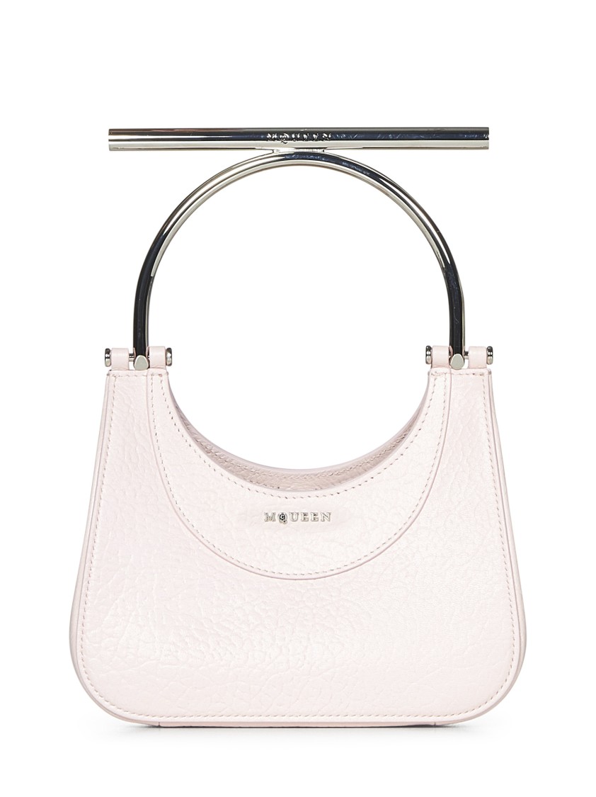 Alexander Mcqueen T-bar Mini Bag In Pink Lambskin