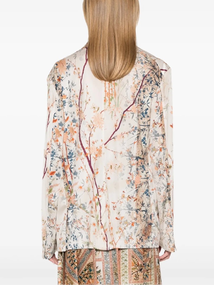 Pierrelouis Mascia Double-breasted Floral Print Jacket