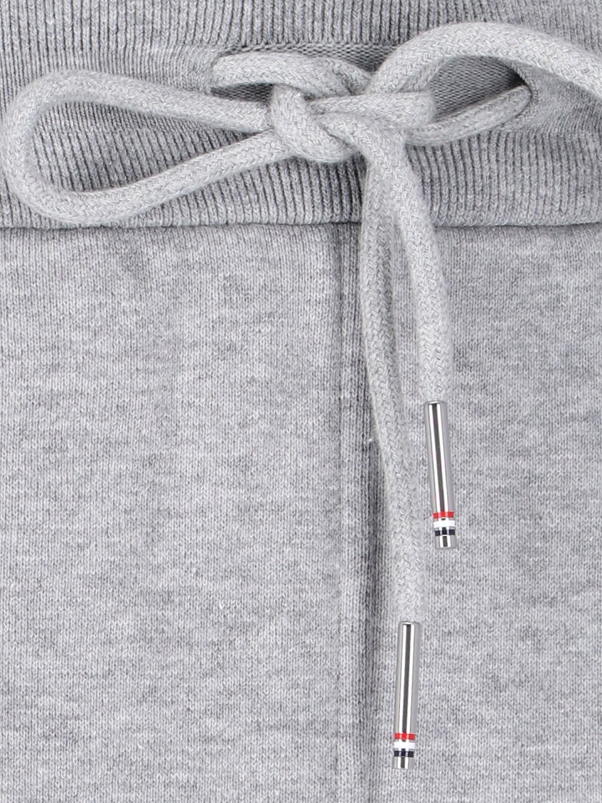 Thom Browne Four Stripes Track Pants In Gray