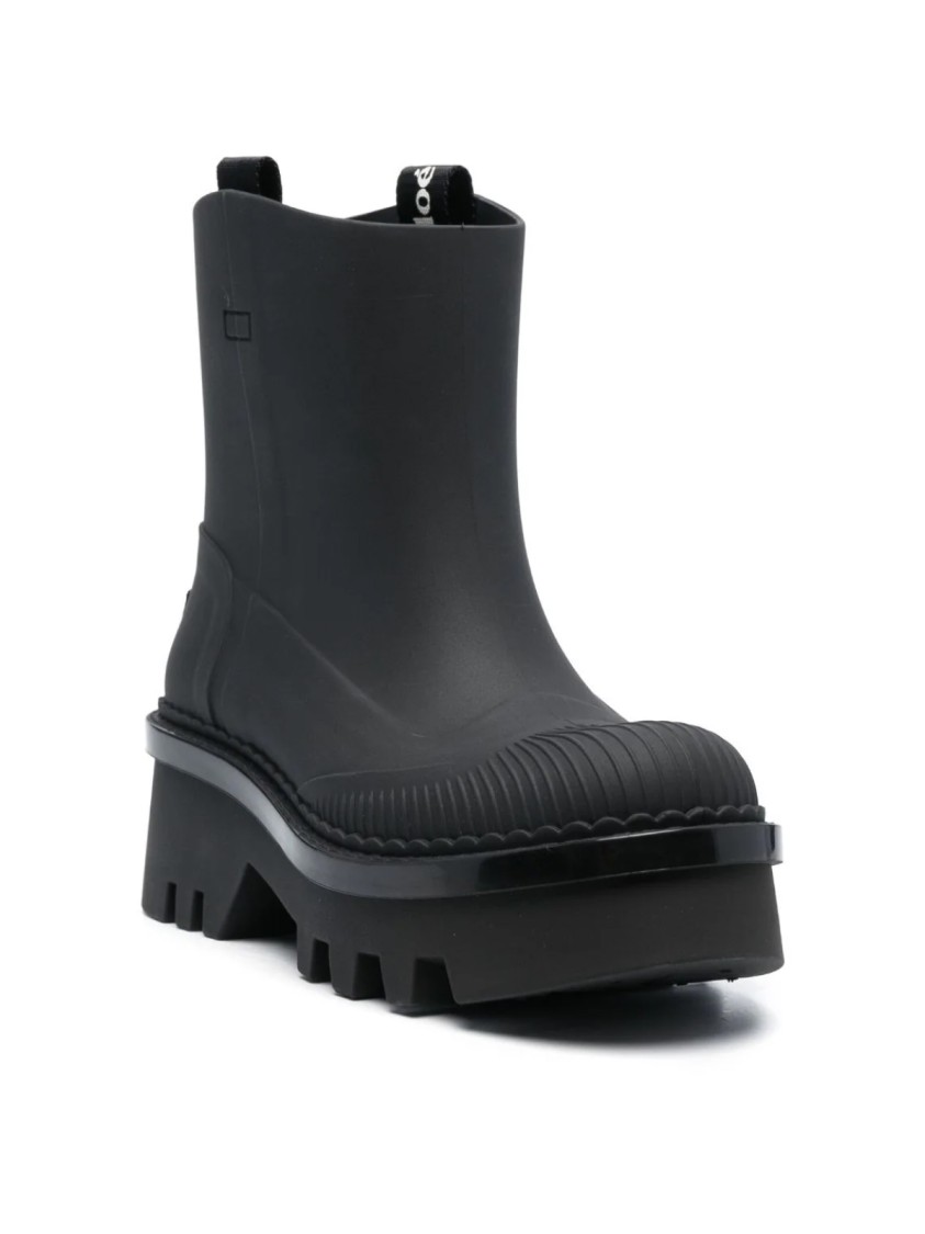 Chloé Raina Rain Boots In Black