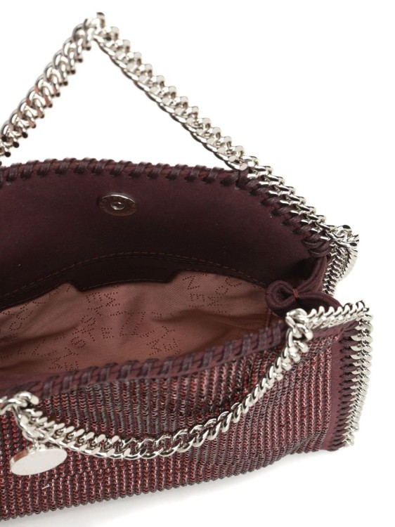トートバッグ Stella Mccartney Burgundy Rhinestone-Embellished Bag With Stella Mccartney Burgundy Rhinestone-Embellished Bag With