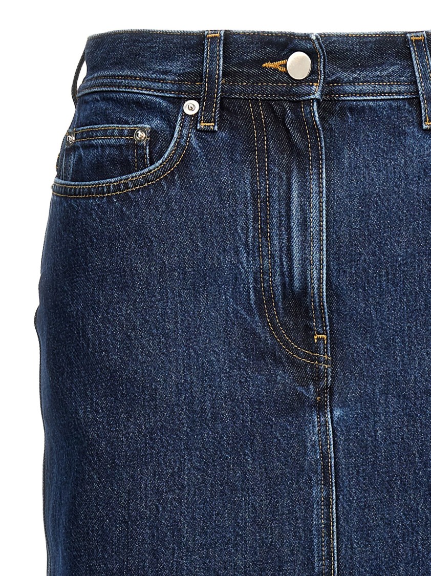 Loulou Studio Rona Denim Maxi Skirt