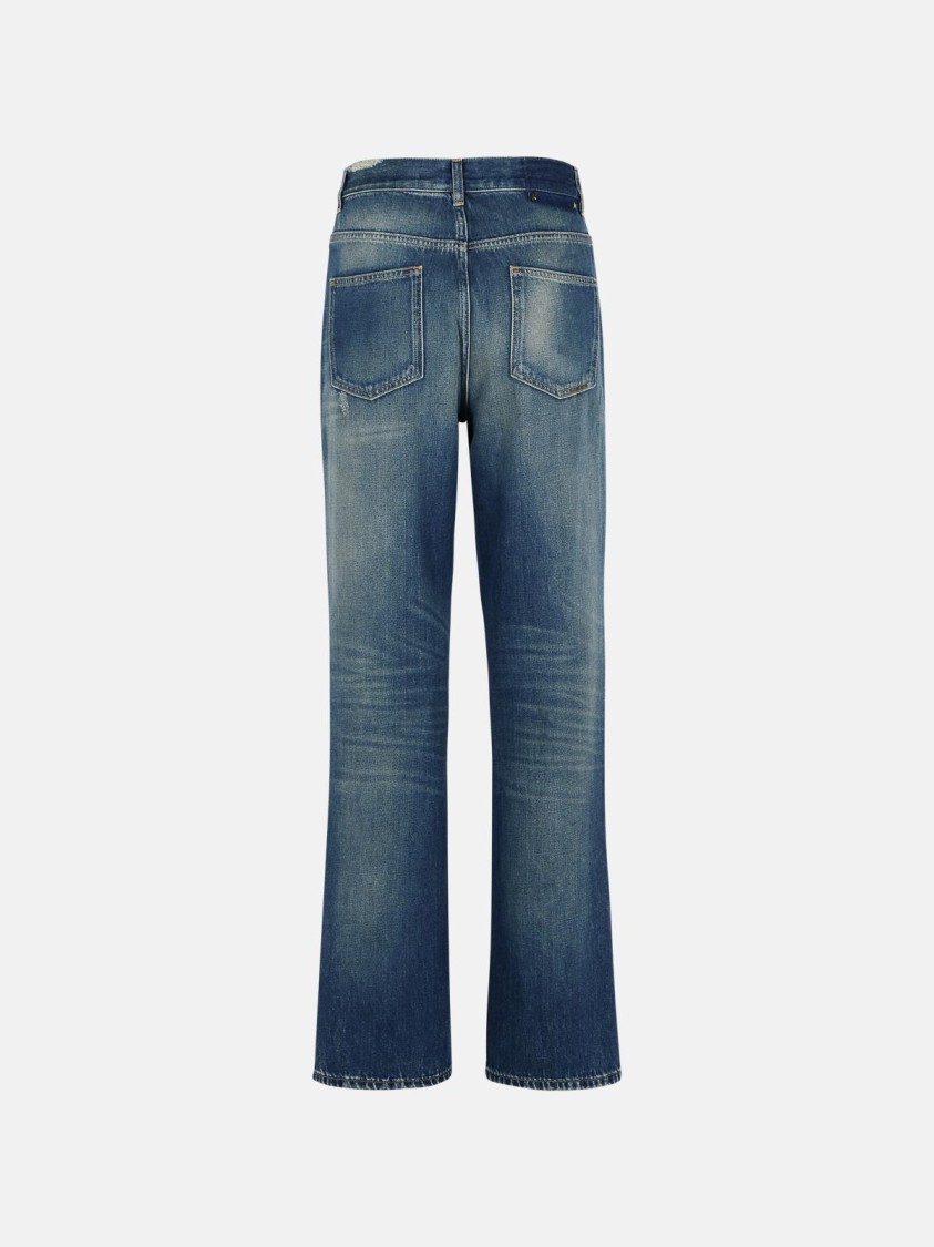 Shop Golden Goose Norma Light Blue Denim Jeans