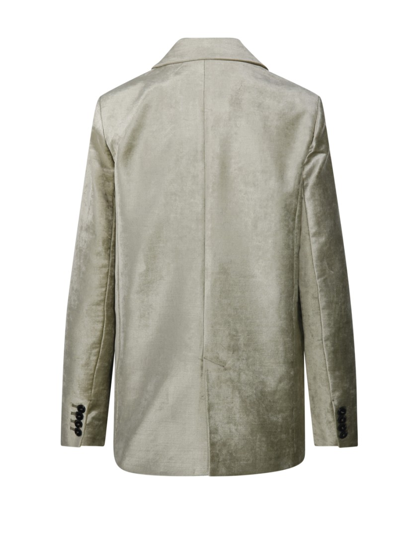 Shop Forte Forte Stretch Jacket In Green