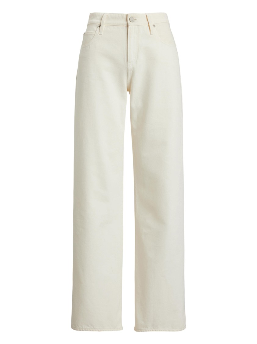 POLO RALPH LAUREN POLO RALPH LAUREN WIDE-LEG WHITE DENIM JEANS