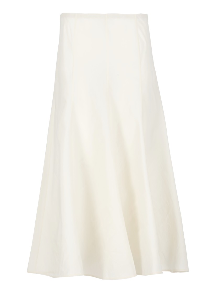 KHAITE KHAITE NATURAL NATURAL KHAITE SILK AND COTTON SKIRT