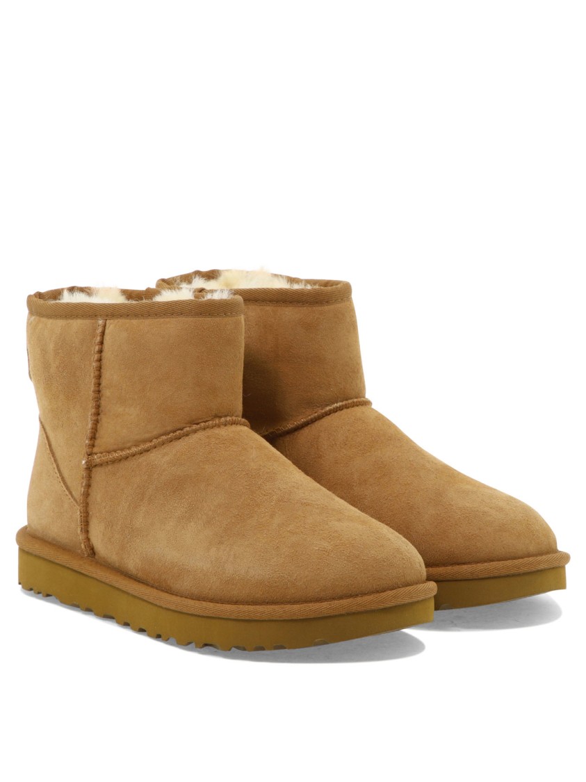 Ugg Short Suede Ankle Boots In Brown
