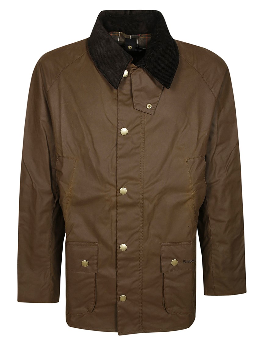 Barbour Ashby Wax Cot Outw Jacket In Black