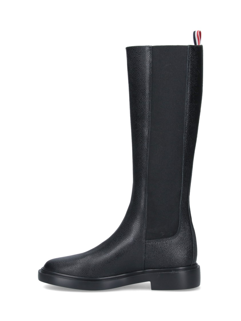 Thom Browne Chelsea High Boot In Black