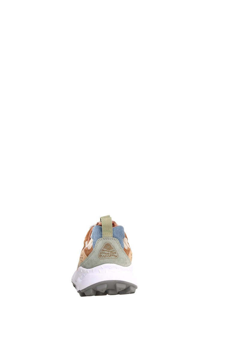 Flower Mountain Multicolor Suede Sneakers With Trekking Laces