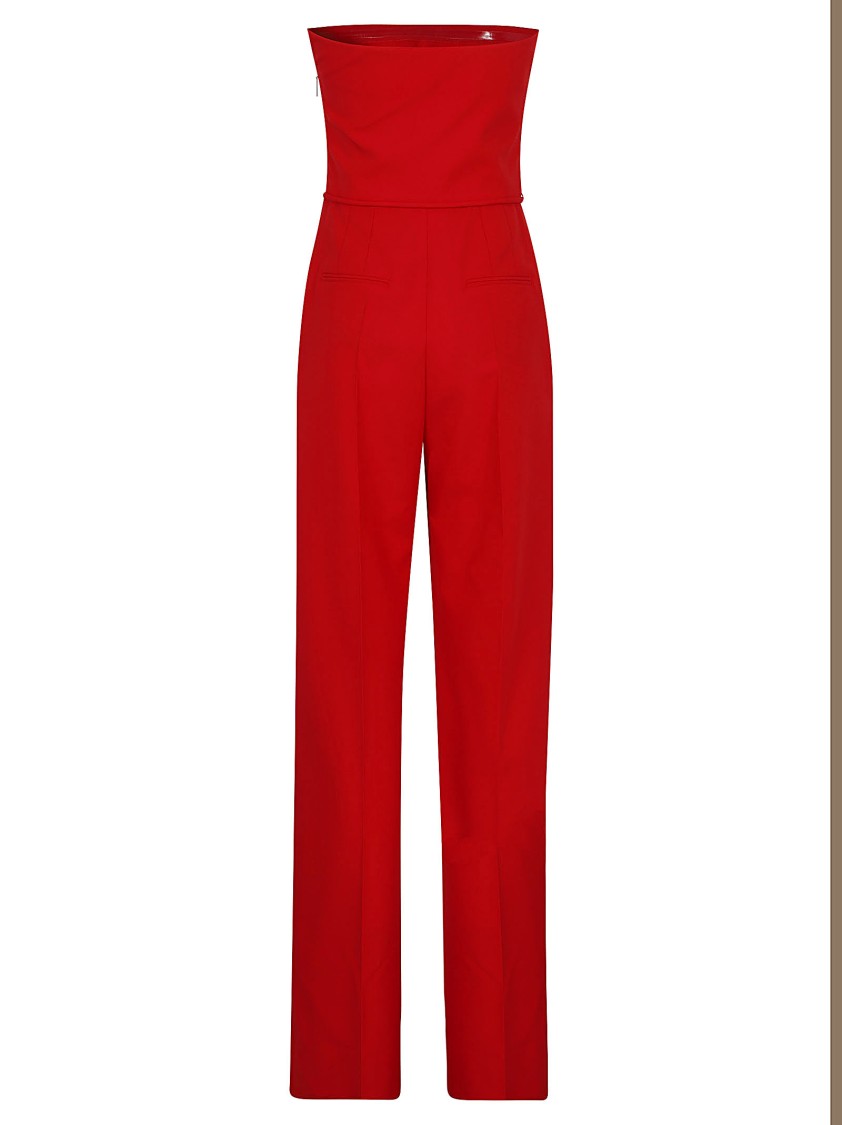 VALENTINO VALENTINO DRY TAILORING WOOL SOLID JUMPSUIT 