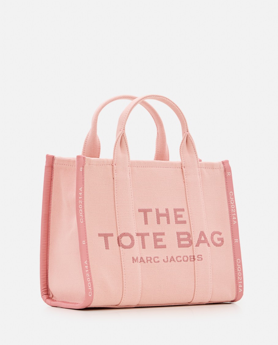 Marc Jacobs The Jacquard Small Tote Rose Handbag In Pink