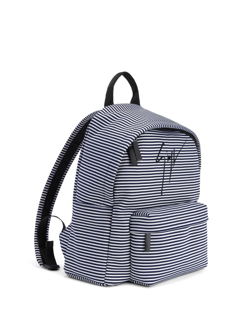 Giuseppe Zanotti Bud Signature Logo Backpack In Gray