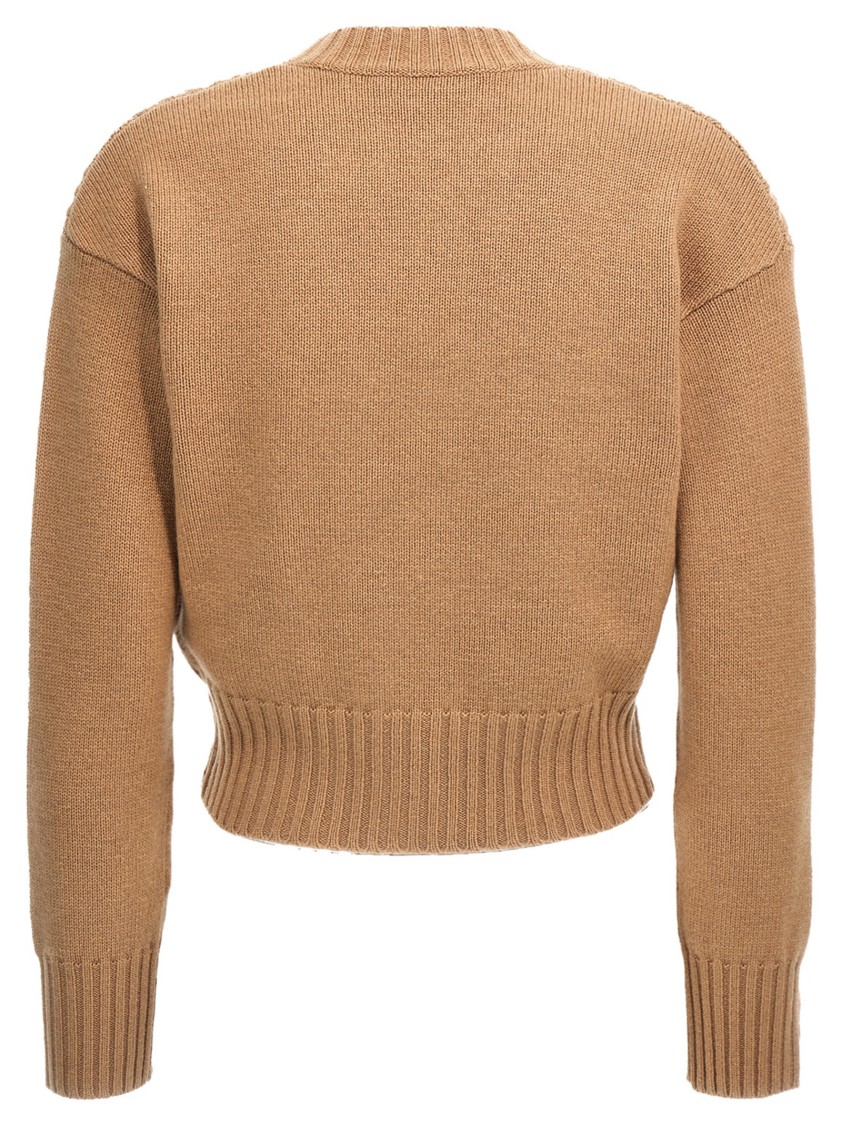 Max Mara Studio Women 'lella' Cardigan In Nude