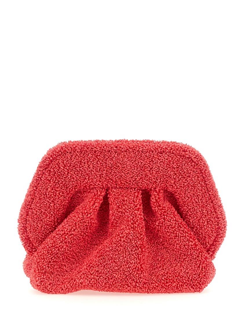Themoirè Textured Gathered Bag With Detachable Strap