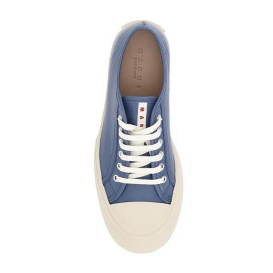Shop Marni Calf Hair And Leather Sneakers With Chunky Sole