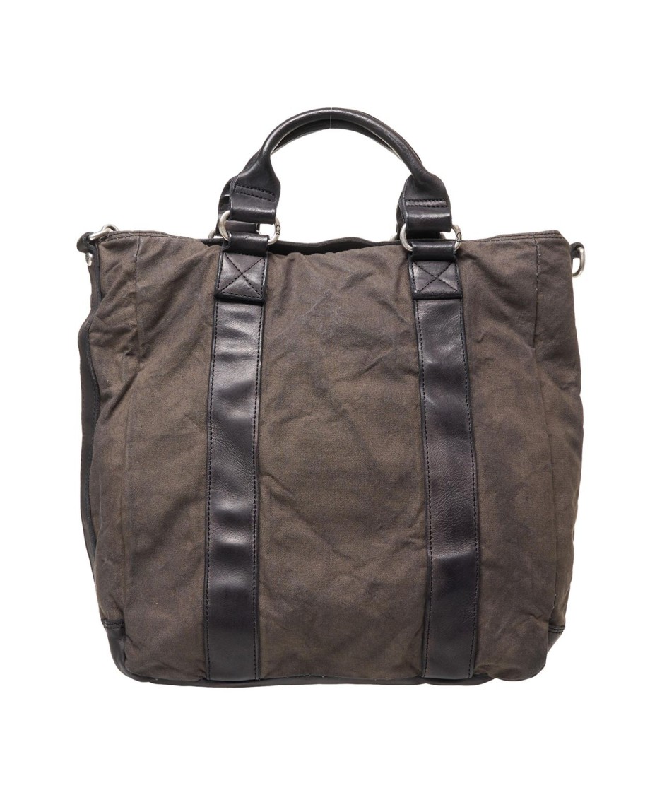Campomaggi Business Bag In Textured Canvas