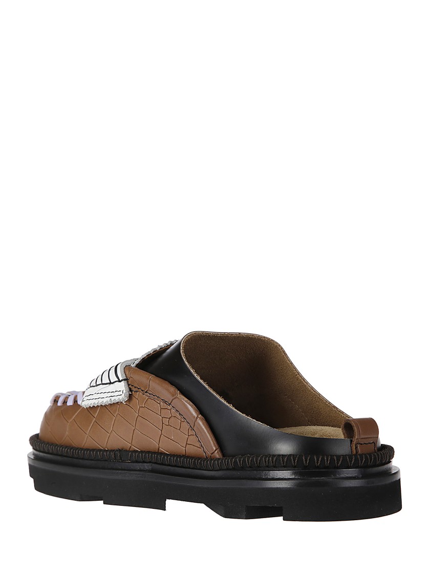 Colville Comfortable Chunky Mules In Brown