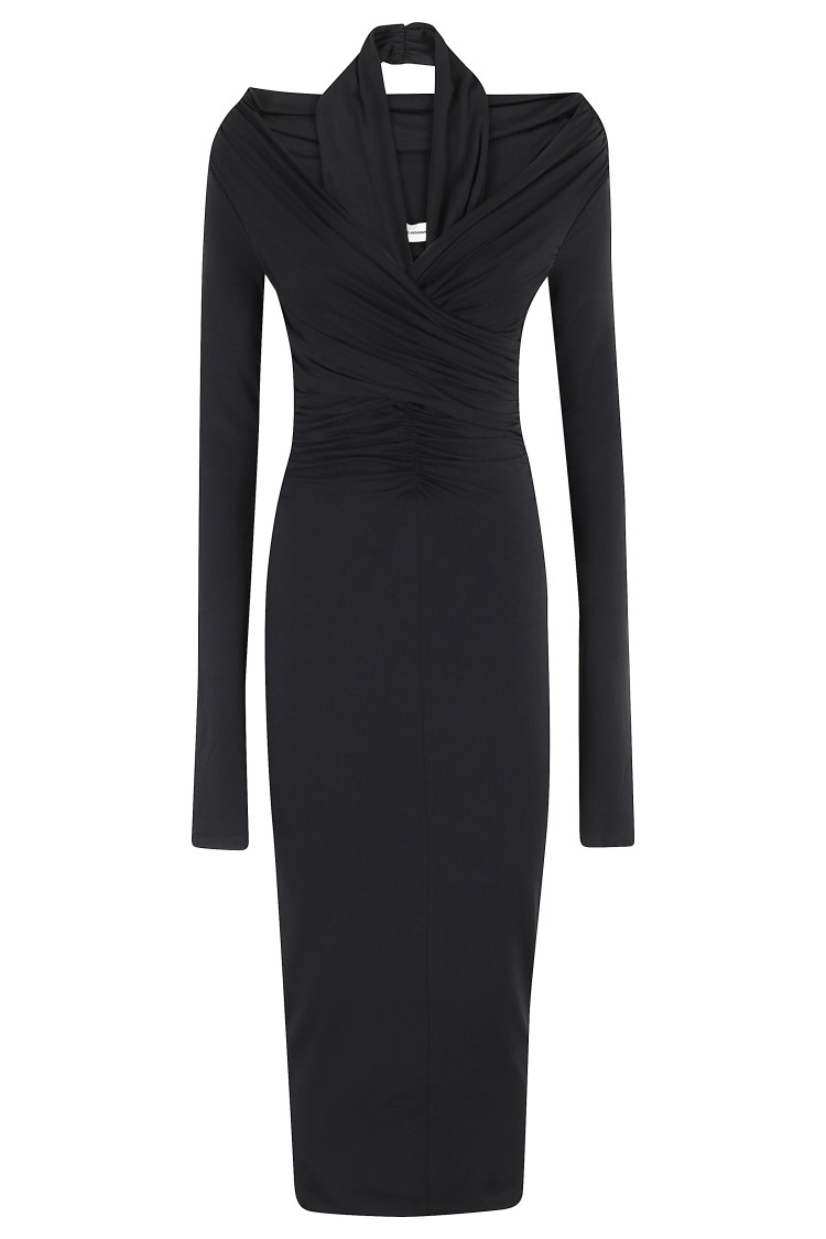The Andamane Yvonne Midi Dress Ballerina Midi Dress In Black