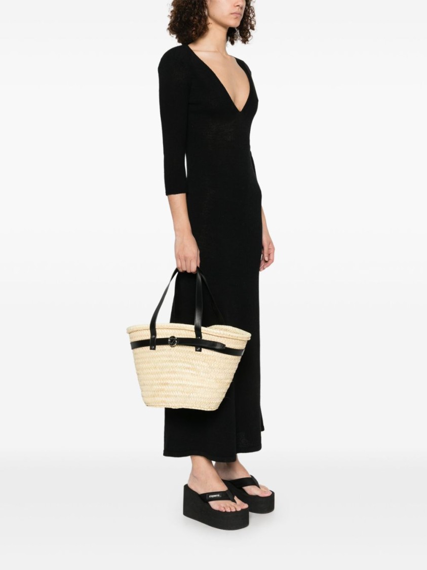 Coperni Woven Design Handbag With Dual Flat Top Handles