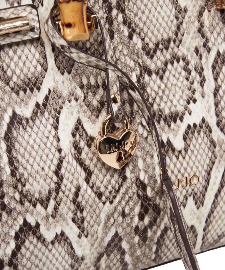 Liu •jo Liu Jo Small Tote Bag With Snake Print