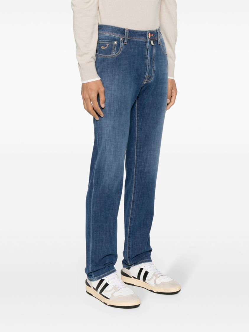 Jacob Cohen Bard Mid-rise Slim-fit Jeans In Blue