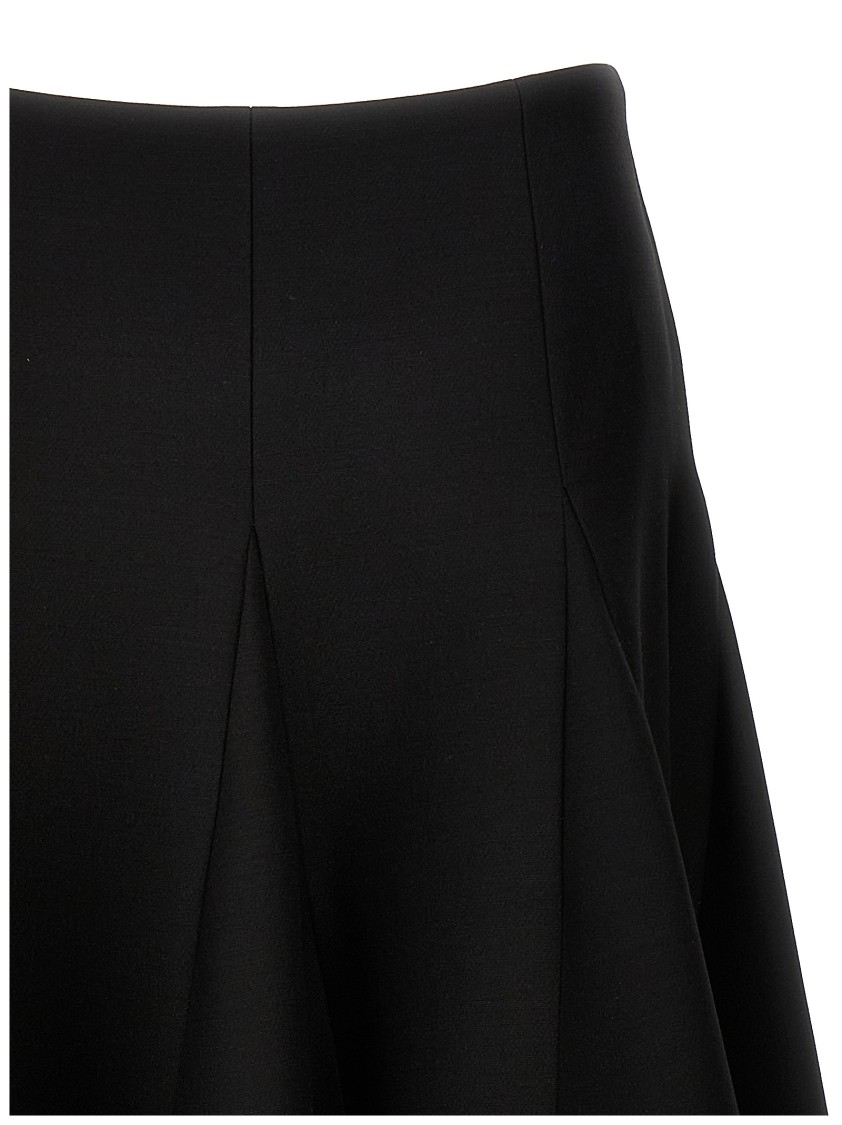 Valentino Crepe Couture Wool-blend Midi Skirt