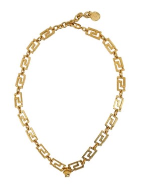 Versace Orecchini Pendenti Logati Earring in Gold | THE LIST