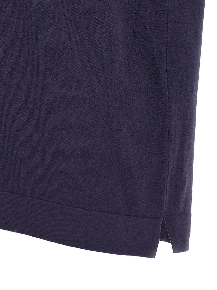 Brioni Men's Cotton And Silk Johnny Collar Polo Shirt In Blue