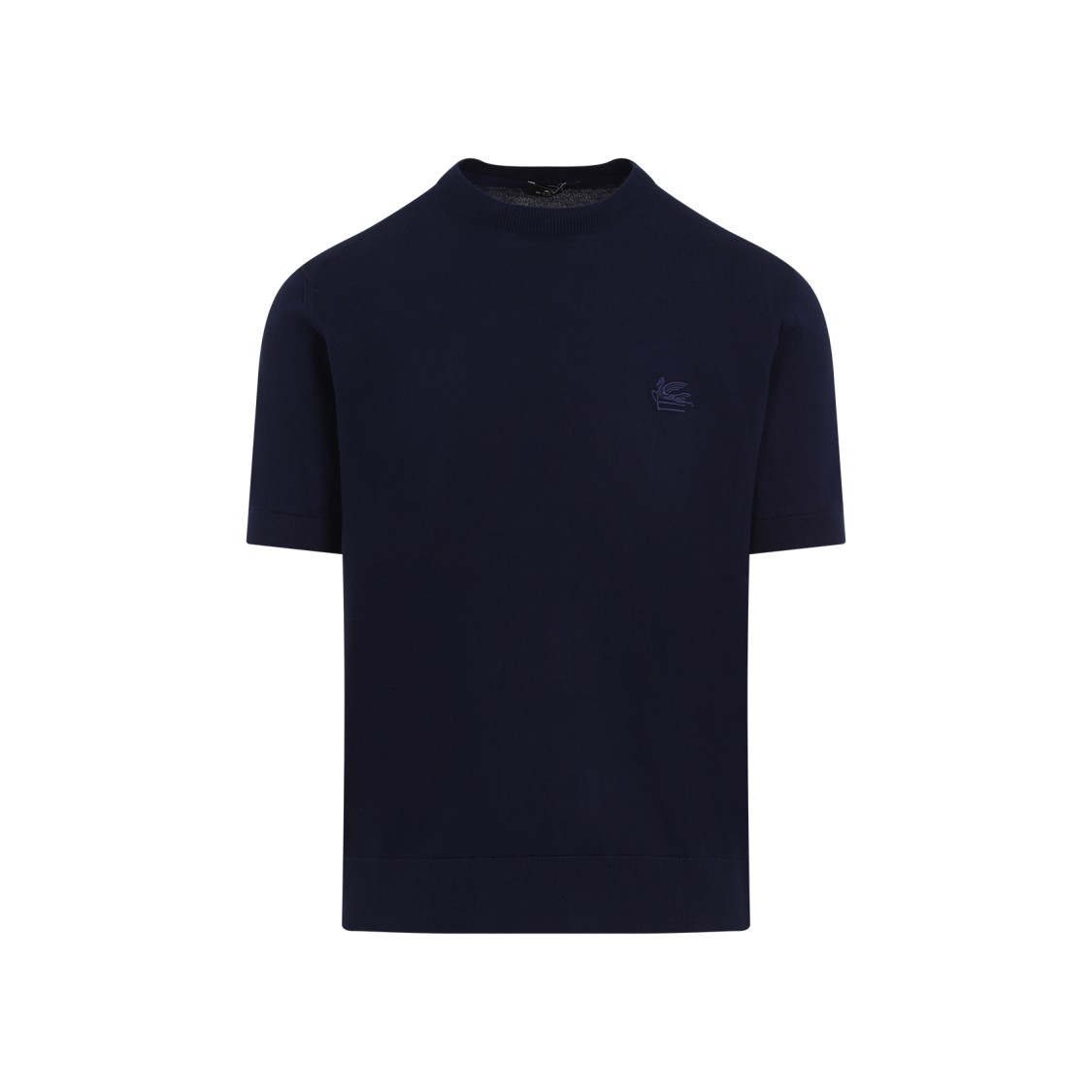 Tシャツ・カットソー ETRO FINE JERSEY T-SHIRT WITH DECORATIVE LINKING Etro Fine Jersey T-shirt With Decorative Linking In Blue