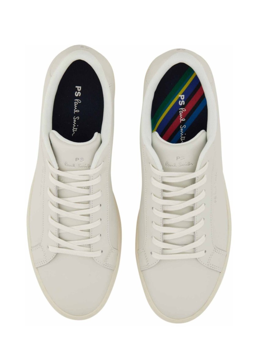 Shop Ps By Paul Smith Ps Paul Smith Cow Leather Sneakers With Striped Detail