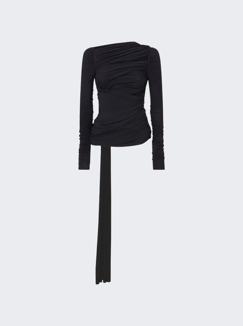 Shop Attico The Asymmetrical Cut Out Top