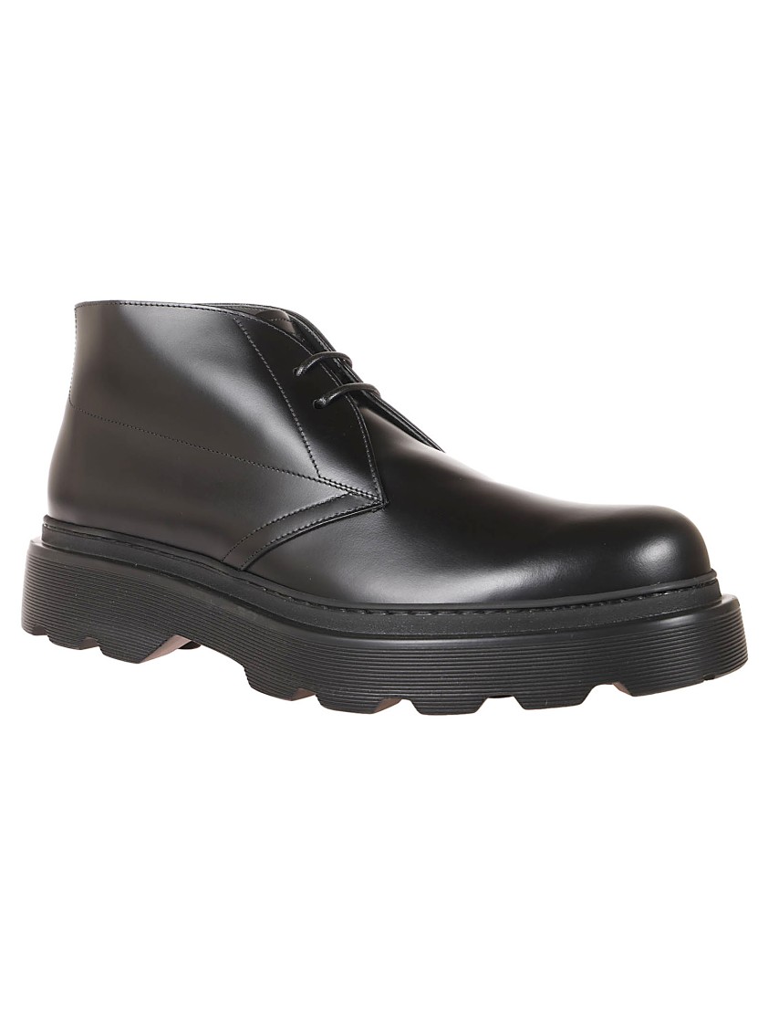 Tod's Leather Shoes With Sole And Lace-up Closure In Black