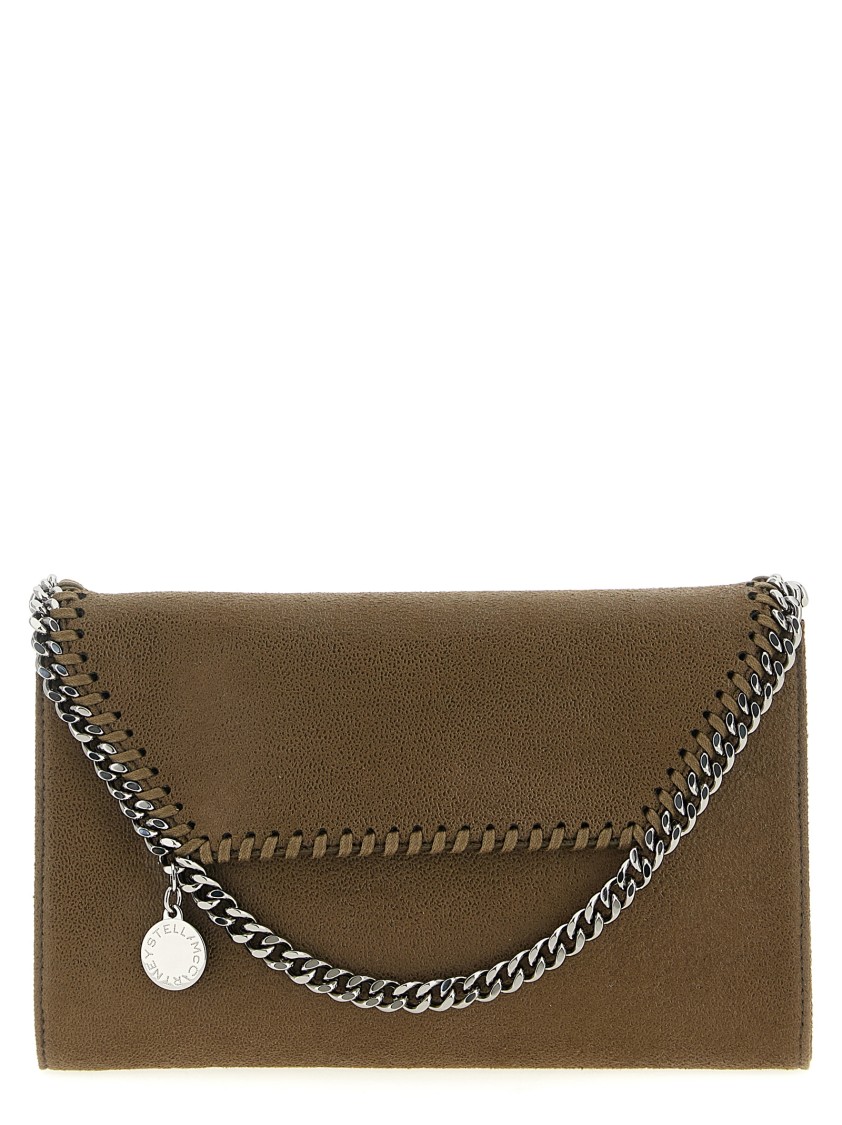 Stella Mccartney Falabella Wallet On Chain In Gray