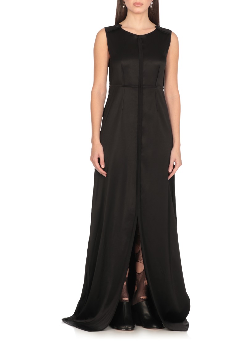 Mm6 Maison Margiela Mm6 By Maison Margiela Black Viscose Dress In Black