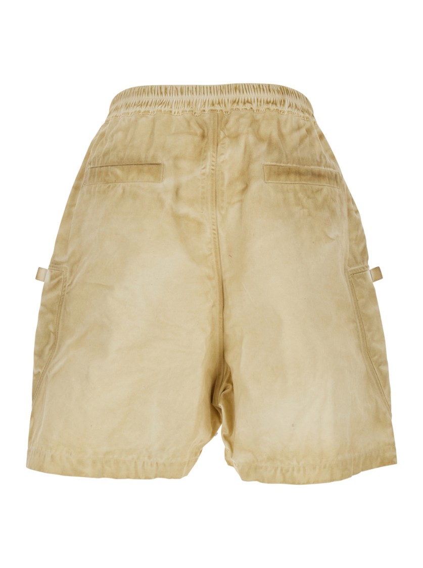 Shop Drkshdw Shorts - Bauhaus Shorts - Parchment In Neutrals